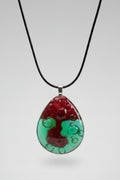 Aura Stones- ruby lava flows into bubbly pool