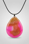 Aura Stones- golden sands poring into pink water